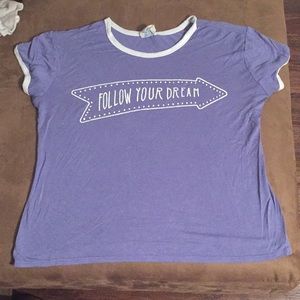 “Follow your dream” fitted tee